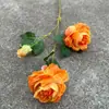 Fábrica de flores artificiais para casamento Laranja Pôr do Sol vermelho pôr do sol laranja decoração de fundo para caminho de casamento atacado de flores artificiais