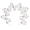Accesorios de Peine para Novias de Moda para Mujer Flor de Cerámica Suave Coreana Perla Peine para el Cabello Transfronterizo Aliexpress Venta Caliente Accesorios de Peine al por Mayor