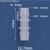 Conector de Plástico Reductor Grueso en T Recto a Través de Manguera Tubería de Agua Tubería de Aire Adaptador Conector Junta de Púa