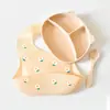 Conjunto de louça infantil prato com compartimento babador de silicone prato resistente a quedas anti-sujo conjunto de louça para bebê garfo colher de silicone em estoque