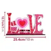 Carta de Amor del Día de San Valentín Transfronteriza Adornos de Madera Regalos Festivos Accesorios de Decoración de Mesa para Fiestas En Stock