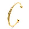 Pulseira personalizada estilo coreano de alta qualidade em aço titânio que não desbota, pulseira feminina versátil com forma geométrica, pulseira de arame de aço