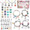 Amazon Venda Quente Esmaltado Presente de Aniversário Feminino Joia de Mão Pulseira Infantil DIY Borla Cordão de Mão Conjunto Unicórnio
