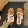 Zapatos Birkenstock sin cordones para mujer, Nuevo estilo Invierno 2025, Zapatos de algodón tipo pan calentitos con forro de felpa, Botas de nieve cálidas y peludas