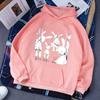 Sudadera con Capucha Gótica de Exportación 2025 Estampado Creativo Ropa Urbana Sudadera con Capucha de Conejo de Terror para Hombres y Mujeres