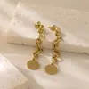 Pendientes de alto valor nicho estilo retro ins pendientes moda lujo ligero Joker pendientes de alta gama fabricantes venta al por mayor