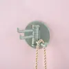 Gancho Forte Adesivo para Cozinha Suporte de Toalha Rack de Armazenamento de Parede para Banheiro Gancho Pegajoso Três em Um Sem Furos Sem Marca