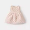 Chaleco de Polar con Estampado Floral 2025 Vestido de Princesa para Niñas, Nueva Colección Elegante Otoño/Invierno para Bebés y Niños, Listo para Enviar