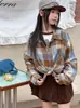 Camisa a Cuadros para Niña Primavera y Otoño 2026 Nueva Moda Atuendo de Otoño para Niña Grande Chaqueta Elegante Camisa Estilo Coreano para Niños