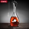 Decantador de Vino Tinto para Uso Doméstico y Comercial, Dispensador de Vino de Vidrio de Cristal de Lujo Ligero de Gama Alta, Decantador de Licores, Jarra para Servir Vino