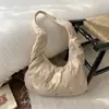 Bolsa Hobo Grande Capacidade Outono e Inverno Retrô Veludo Cotelê Bolsa Coreana Literária Simples Feminina de Ombro Bolsa Feminina para o Trabalho