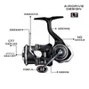 Dawa 23 Modelo Nuevo Carrete Giratorio Tatula Spider Carrete para Pesca con Señuelo de Agua Dulce para Lubina