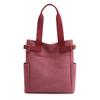 Bolsa de Lona Portátil con Estampado, Ligera, Gran Capacidad, Bolsa de Compras Ecológica, Bolsa Simple para Computadora con Logo y Texto Impresos, Portátil