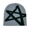 Gorro de punto de cinco puntas transfronterizo nuevo otoño e invierno cálido frío gorro de lana para hombre y mujer gorro de hip-hop para comercio exterior