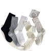 Calcetines calcetines de tubo miu calcetines apilados para dama lazo oscuro verano delgados transpirables lindos calcetines dulces