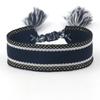 Pulsera nueva tejida a mano Correa de muñeca simple europea y americana Estilo bohemio Cinta de pareja en blanco Cuerda de mano DIY