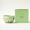 Tigela Matcha de estilo japonês transfronteiriça com padrão de flor de boca Baibenli Conjunto de chá Matcha de cerâmica criativa Escova de chá de bambu Dinastia Song