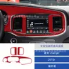 Adecuado para Dodge Charger 2015+ Modificación Interior de Coche Panel Portavasos de Fibra de Carbono Decoración del Volante y Asiento del Pasajero
