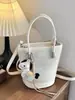 Bolso de Mano Moderno para el Trabajo y Salir, Nuevo Bolso de Hombro Bajo para la Primavera 2026, Bolso Cubo de Gran Capacidad