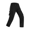 Pantalones de Trabajo de Estilo Japonés con Múltiples Bolsillos para Hombre, Pierna Recta Holgada, Pierna Ancha, Estilo High Street, Casual, Largos