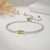 Pulsera Geométrica Minimalista Europea y Americana con Piedra de Nacimiento y Doce Piedras del Zodiaco, Lujo Ligero, Estilo Vintage de Gama Alta para Mujer, Venta al por Mayor Popular Transfronteriza