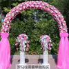 Arco de flores de seda para boda soporte para flores arreglo de boda puerta de flores inauguración de tienda arco de flores para celebración corona de actividad de celebración puerta de la felicidad