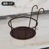 Barandilla de hierro forjado barandilla balcón soporte para flores colgante soporte para macetas colgantes rábano verde suculenta soporte colgante para orquídeas estante de almacenamiento para sala de estar