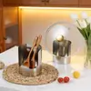 Porta Cucharas de Sopa de Acero Inoxidable Transfronterizo, Colador, Reposapalillos, Bandeja de Almacenamiento para Cucharas de Cocina, Bandeja para Espátulas de Buffet