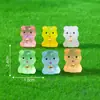 Transfronterizo Nuevo Producto Micro-Paisaje Luminiscente en la Oscuridad Cachorro e Hipopótamo Figuras Lindas Decoración DIY Accesorios para Colgar Mini Adornos