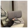Bolsa Popular Retrô para Mulheres 2025 Novo Estilo Coreano Cor Lisa Simples Bolsa Transversal Fashionável Grande Capacidade Ombro Único Pequena Bolsa Quadrada