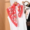 Bufanda de Seda para Mujer 2026 Nuevo Estilo Bufanda para Cuello con Acabado de Alta Gama, Bufanda Delgada de Verano, Pañuelo Cuadrado Pequeño para Combinar con Camisas, Accesorio para Cuello