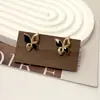 Nuevos Pendientes de Moda de Moda de Alta Venta con Mariposa Hueca y Goteo de Aceite con Diseño Único, Pendientes Florales, Accesorios para Orejas con Forma de Corazón
