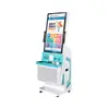 Terminal de autoservicio de pantalla grande para hospital para imprimir y consultar informes de pruebas, servicios de registro y pago, máquina todo en uno con pantalla curva