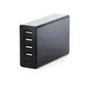 Carregador de Mesa Multi-Porta 50W QC3.0 Cabo de Alimentação AC Plugue Direto Conversão Elétrica Doméstica Saída DC USB Rápido