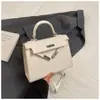 Bolso Pequeño con Patrón de Cocodrilo Bolso de Comercio Exterior 2025 Primavera y Verano Bolso de Hombro Cruzado Portátil Bolso Tote Bolso Kelly Bolso Nuevo