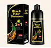 Comércio Exterior Inglês Completo Transfronteiriço Tinta para Cabelo Preta Vegetal Cobre Cabelos Brancos Lava Preto Tinta para Cabelo em Bolha Fábrica Atacado