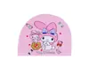 Gorros de Natación de Tela para Niños, Unisex, Impermeables, Cómodos, Protectores de Oídos, Estampados de Dibujos Animados Lindos, Venta al por Mayor