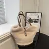 Bolsa de Pelúcia Grande Capacidade Outono e Inverno Transfronteiriça para Mulheres 2026 Nova Versátil Ombro Axila Bolsa Tote Bolsa Saco de Pelo