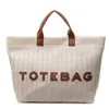 Bolso Grande Tejido de Paja Nuevo de Verano 2025 Transfronterizo, Bolso Tote Grande Casual de Playa, Bolso Sencillo de Hombro Debajo del Brazo