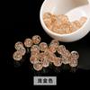 Jingdian joias cinza incenso contas de vidro diy dourado antigo pulseira colar multicolorido contas redondas acessórios antigos atacado