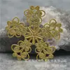 Accesorios para Pasador de Joyería DIY Tocado de Novia Materiales para Accesorios del Cabello Base de Cobre Combinación de Mariposa Revoloteadora Pieza de Flor A176
