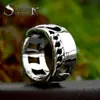 Guerreiro de Aço vintage anel de corrente de aço inoxidável para motocicleta estilo motocicleta moda personalidade titânio aço moderno joia de mão masculina