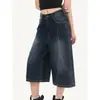 Pantalones cropped de moda, que cubren la cadera, diseño fluido, adelgazantes y que realzan la altura, adecuados para ir al trabajo, estilo moderno, corte holgado, fáciles de combinar, pantalones de pierna ancha