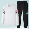 Traje Deportivo Tallas Grandes para Hombre, Pareja, Sudadera de Cuello Redondo, Conjunto de Pantalones de Chándal, Traje de Running Juvenil, Traje de Fitness