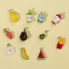Acessórios de Joias Divertidos de Donut de Hambúrguer de Fruta Pingente DIY Corrente de Celular Pingente de Chaveiro Feito à Mão
