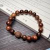 Pulsera de la colección Huali Negra, pulsera de palisandro con azúcar antiguo, joyería de estilo étnico, nueva pulsera china de madera maciza, venta al por mayor