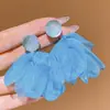 Brincos de Verão Florais Estilo Moda Luxo Leve, Brincos com Design de Nicho para Mulheres, Pingentes de Orelha Luxo Leve, Frescos e Doces