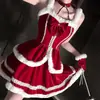 JinXiao Colección SexyNavideña Lencería Coqueta y Seductiva Puro Deseo QQNY Atuendo de Chica Conejita Caliente y Atractivo
