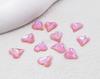Arte de uñas moca corazón torcido joyería de diamantes hielo transparente color macarrón diamante de vidrio al por mayor