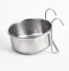 Comedero para Pájaros Acero Inoxidable Taza de Comida para Pájaros Caja de Comida Jaula para Pájaros Tazón para Pájaros Frasco Bebedero Taza de Agua Comedero Canaleta Pájaro Mascota